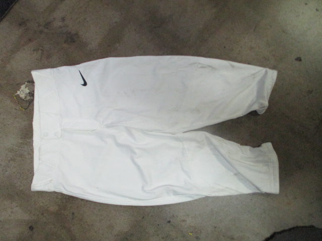 Load image into Gallery viewer, Used Nike Team Baseball Pants Elastic Bottom White Size Small
