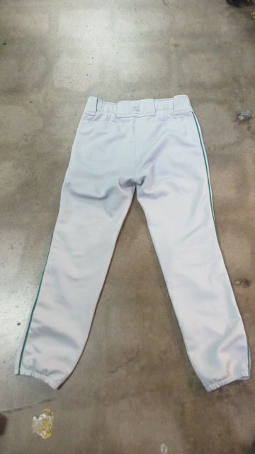 Used Mizuno Eleastic Bottoms Baseball Pants Size YXXL (30-32) Gray