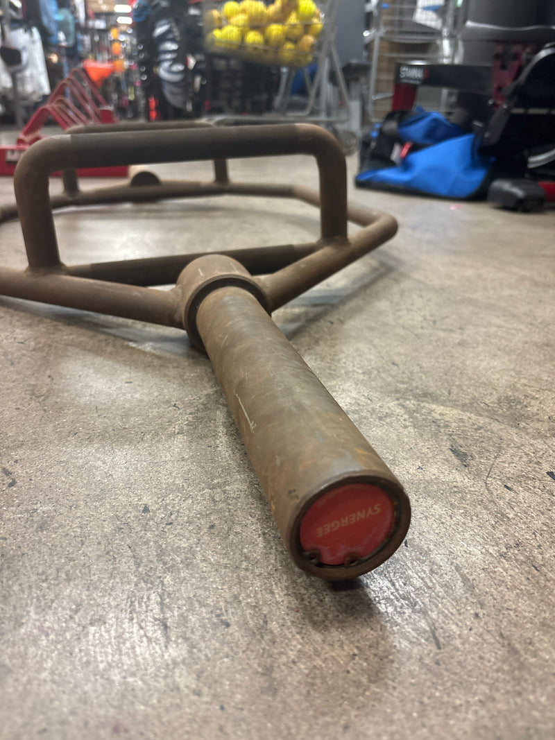 Load image into Gallery viewer, Used Synergee 50lb Olympic Hex Bar - Rusted

