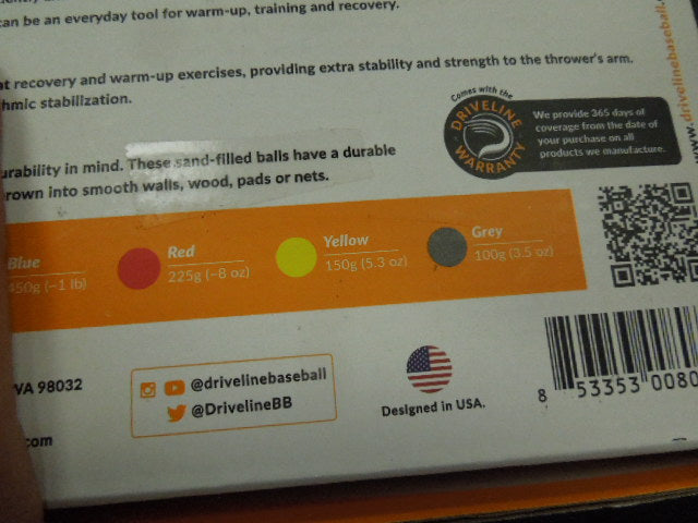 Load image into Gallery viewer, Used Driveline Baseball Youth Plyo Set 3 Balls Included 8oz, 5.3 oz and 3.5 oz
