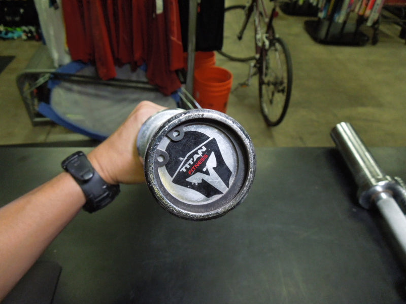 Load image into Gallery viewer, Used Titan Fitness 12 lb Olympic Single Dumbbell Handle
