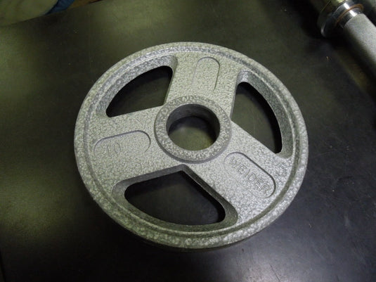 Used Weider 10 lb Cast Iron Olympic Plate