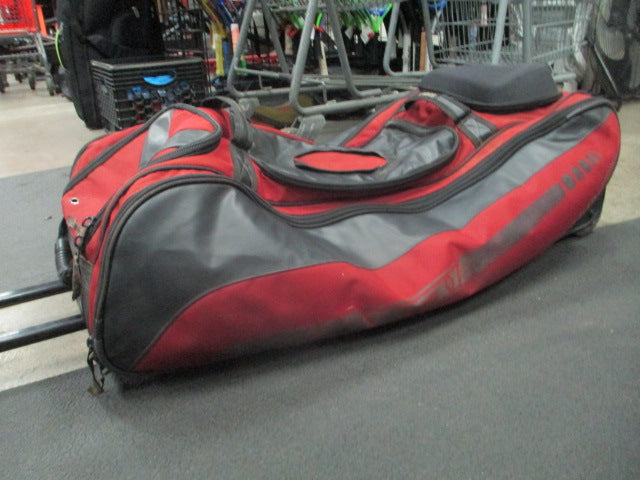 Load image into Gallery viewer, Used Bownet Red/Black Wheeled Baseball Catcher's Equipment Bag
