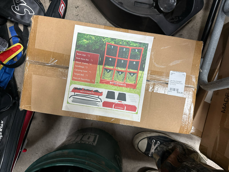 Load image into Gallery viewer, Like New Storgem Pitching Strike Zone Net Stand
