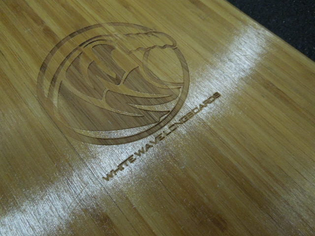 Load image into Gallery viewer, Used White Wave 40.5" Cruiser Longboard Wooden Deck
