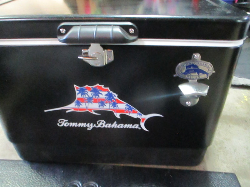 Load image into Gallery viewer, Used Tommy Bahama Palm Marlin Black 54-Quart Cooler
