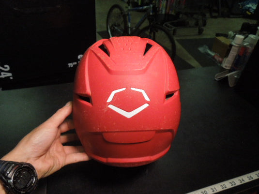 Used Evoshield Batting Helmet in Red with Jaw Guard Size ML