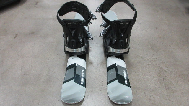 Load image into Gallery viewer, Used Phenom 90cm Five Forty 75 Ski Blades w/ Snowboard Bindings and Risers
