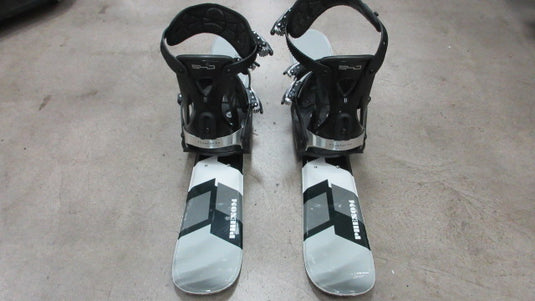 Used Phenom 90cm Five Forty 75 Ski Blades w/ Snowboard Bindings and Risers