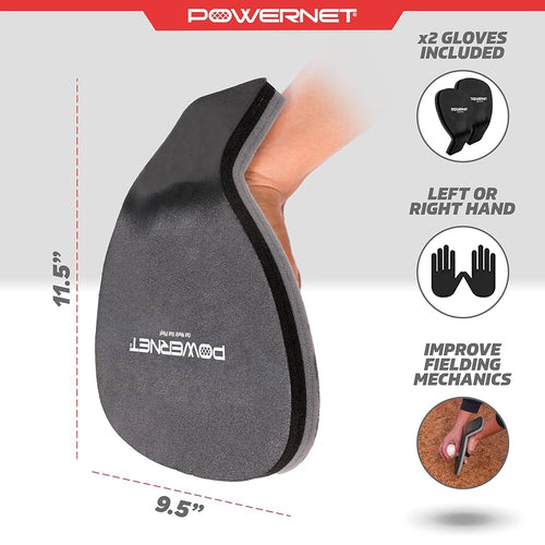 New PowerNet Fielder Pro Training Glove - 1 QTY