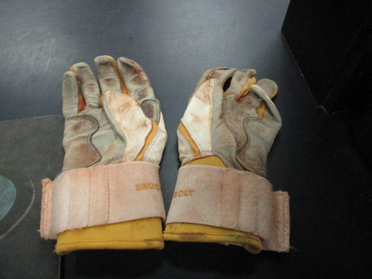 Used Bruce Bolt Size Youth Medium Batting Gloves