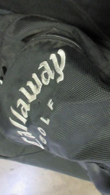 Load image into Gallery viewer, Used Callaway Golf Bag Travel Bag w/ Wheels - wear on corners &amp; cracked plastic
