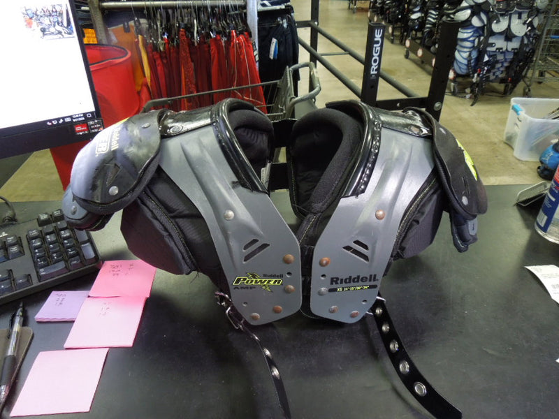 Load image into Gallery viewer, Used Riddell Power AMP Youth Shoulder Pads Size XS
