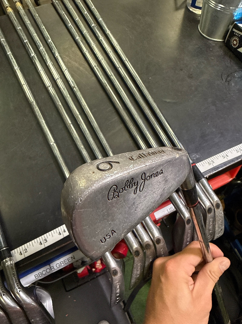 Load image into Gallery viewer, Vintage Callaway S2H2 Bobby Jones USA 9pc Right Hand Iron Set 3-9i and Pw

