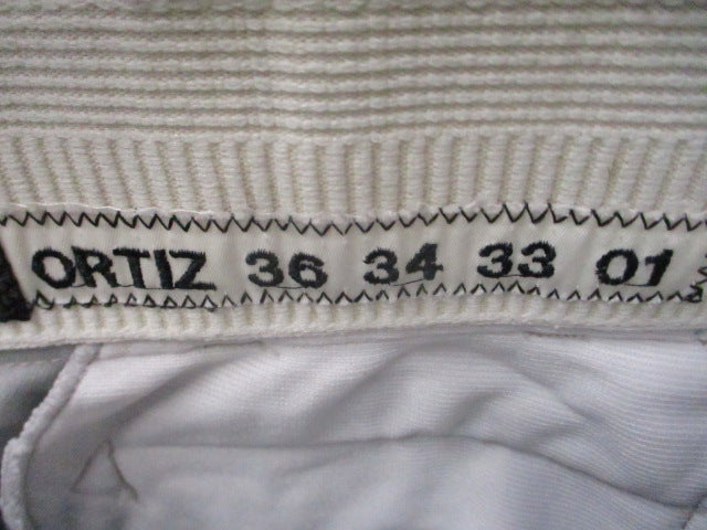Load image into Gallery viewer, Used Rawlings Blue and Grey Striped Elastic Bottom Pants Adult Size 34 - 33
