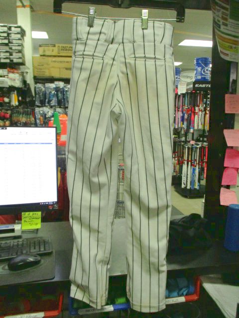 Load image into Gallery viewer, Used Champro Adjustable Open Bottom Black on White PS Pants Size Youth Small
