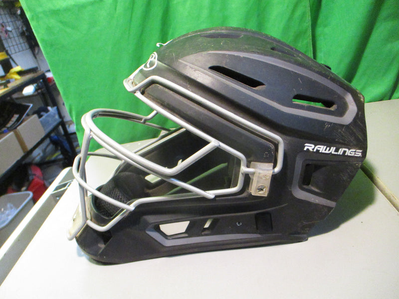 Load image into Gallery viewer, Used Rawlings REV B Size 7 1/8 - 7 1/2 Baseball Catchers Helmet Missing Chin Pad
