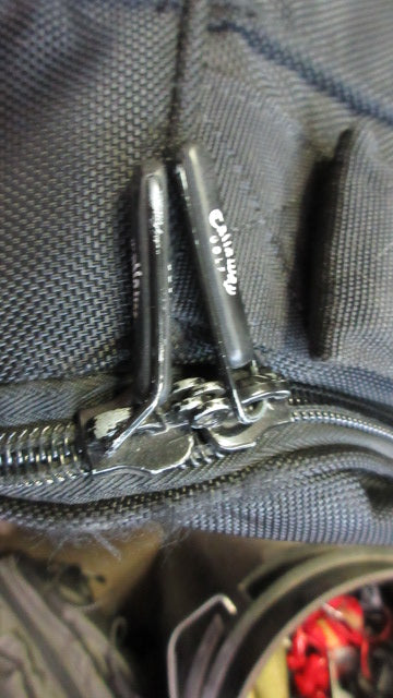 Load image into Gallery viewer, Used Callaway Golf Bag Travel Bag w/ Wheels - wear on corners &amp; cracked plastic
