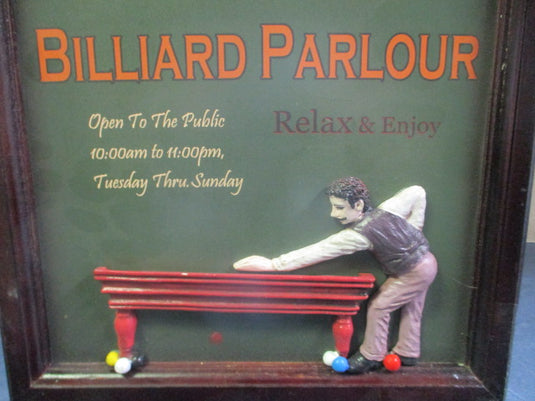Used Frankin's Billiard Parlour Clock Decoration