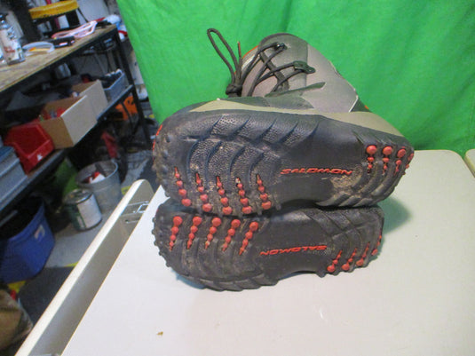 Used Salomon Thermicfit Size Junior 2 Snowboard Boots