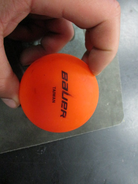 Used Bauer Orange Street Hockey Ball