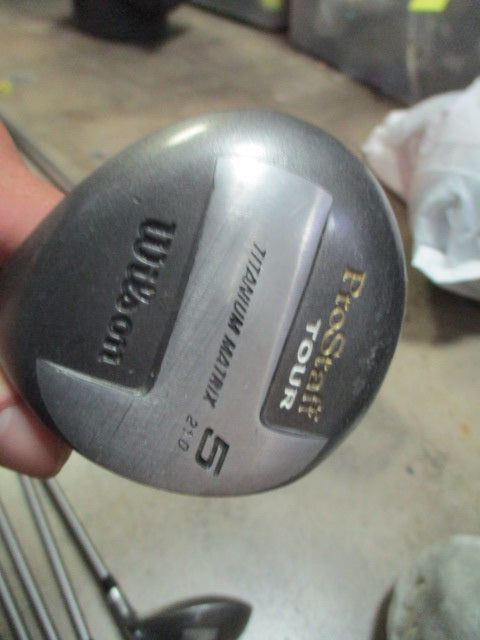 Used Wilson Pro Staff Tour Oversized Iron Set 3-9, Driver,3W,5W Missing 6- RH