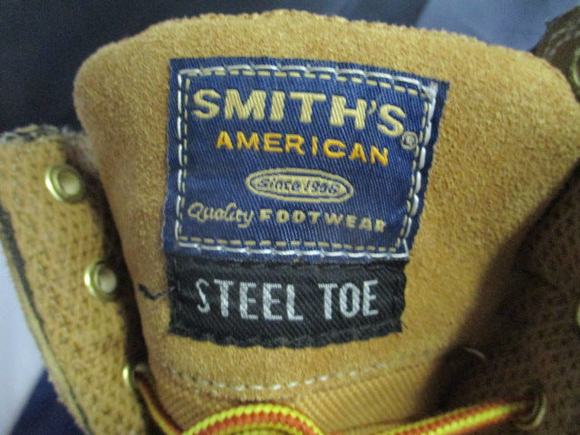 Load image into Gallery viewer, Used Smiths American Steel Toe Boots Adult Size 13

