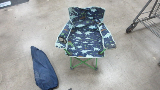 Used Camping Youth Chair Green/Blue