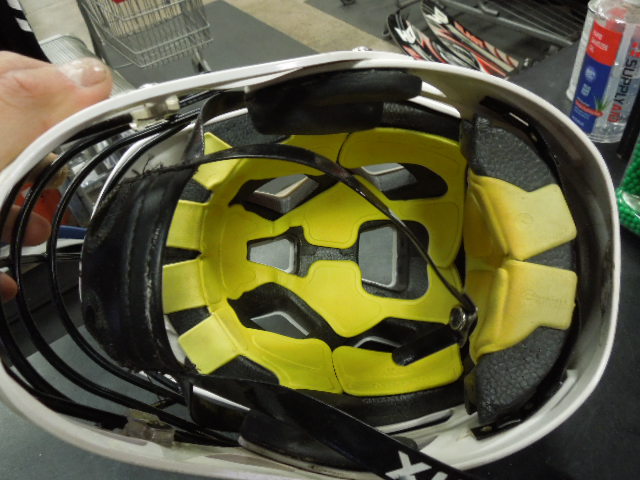 Load image into Gallery viewer, Used Schutt Stallion 100 Lacrosse Helmet in White Size M/L
