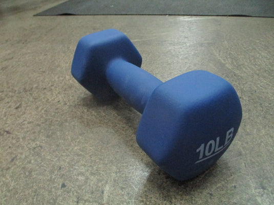 Used 10lb Blue Neoprene Dumbbell