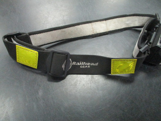 Used Railhead Tilting Headlamp With Refletive Material On Head Band