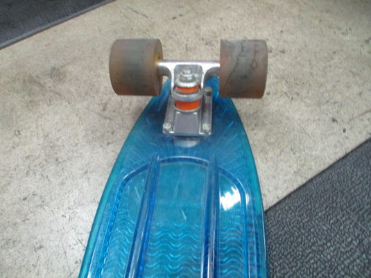 Used Sunset Penny Wave Skateboard Complete LED 22" Blue