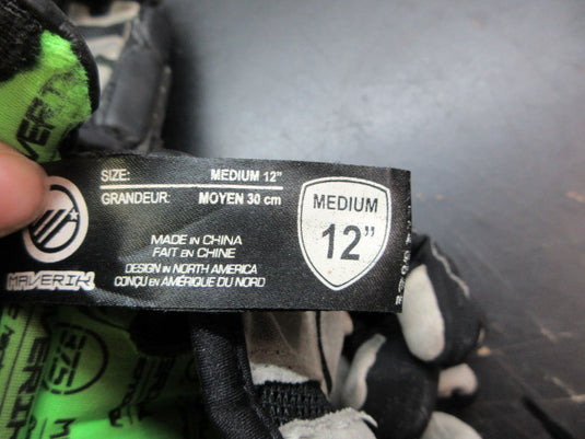 Used Maverick M3 Lacrosse Gloves - Size Medium 12"