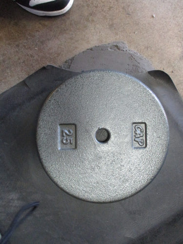 Used Cap 25LB Weight Plate