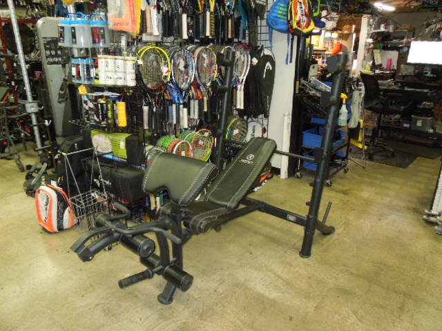 Load image into Gallery viewer, Used Marcy Pro Diamond Elite Adjustable Bench Press, Preacher Curl and Leg Ext
