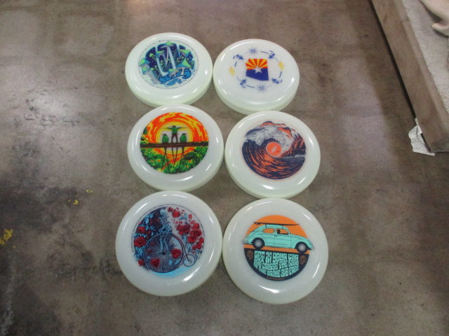 Load image into Gallery viewer, New Funn &amp; Frolic Poster Art Frisbee
