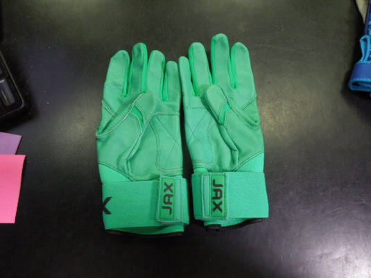 Used Jax Strap Cuf Batting Gloves in Green Size Medium