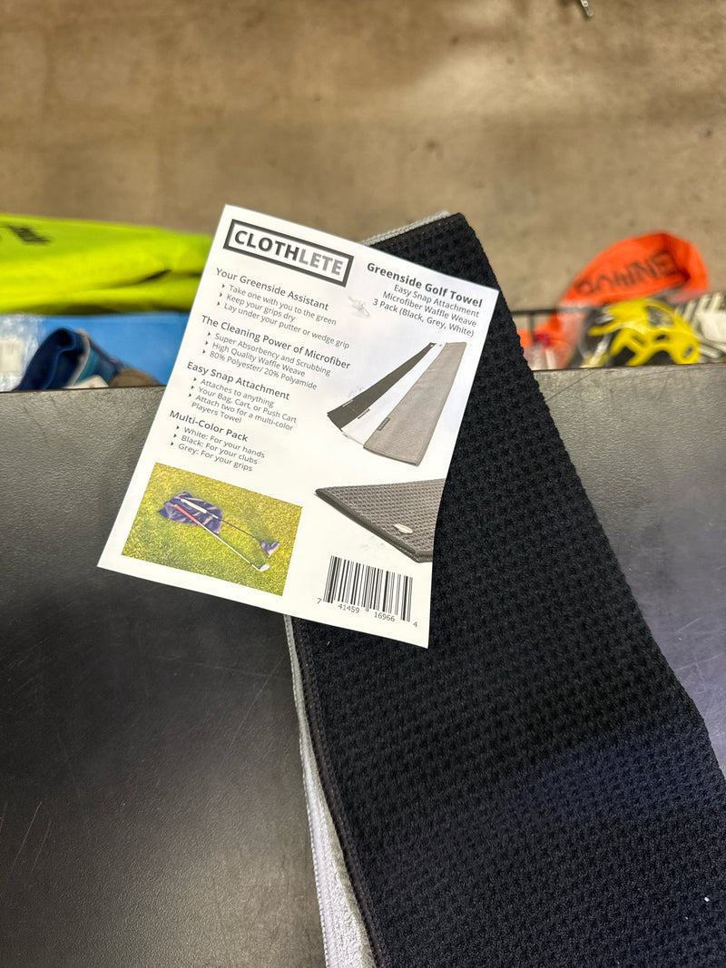 Load image into Gallery viewer, Like New Clothlete Greenside Golf Towel 3 Set
