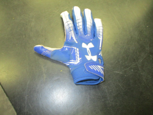 Load image into Gallery viewer, Used Under Armour Right Hand Only Reciver Glove in Blue Youth Small
