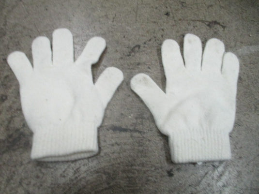 Used White Junior Winter Gloves