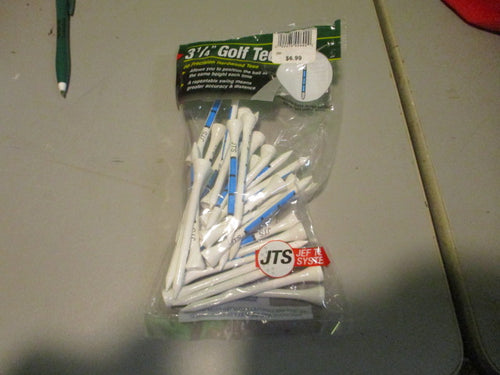 Used JTS 3 1/4 Hardwood Golf Tees - 30 Pack