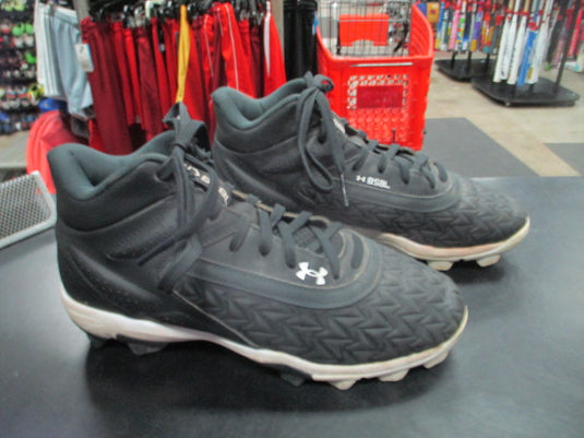 Used Under Armour BSBL Black Cleats Size 4