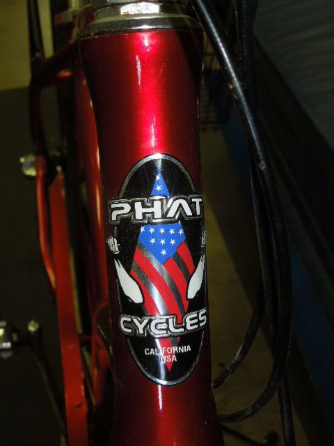 Used Phat Cycles Rumble Beach Cruiser 29" Wheels in Cherry Red