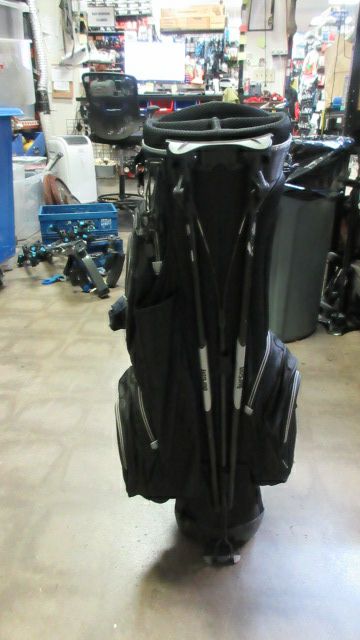 Used Burton Golf Stand Bag w/ Carry Strap - torn rain cover, missing zipper