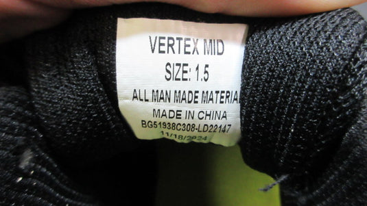 Used Rawlings Vertex Mid Youth Baseball Cleats - Size 1.5