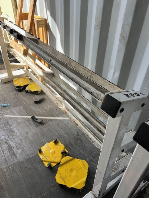 Load image into Gallery viewer, Used SAMSON White Commercial DUMBELL RACK 91&quot; 7.58 feet
