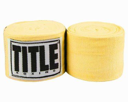 New Title Classic 180" Mexican Hand Wraps - Gold