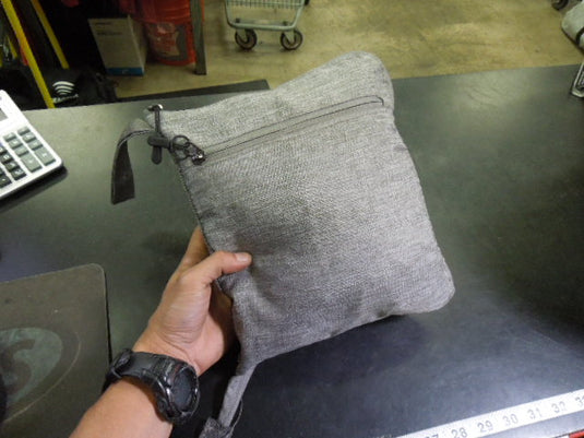 Used Grey Packable Duffle Bag in Heather Grey
