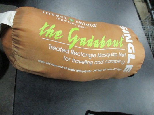 Used Gadabout Single/Twin Insect Shield Treated Rectangular Mosquito Net w/ Carr