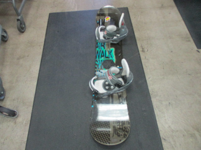 Load image into Gallery viewer, Used Airwalk 148CM Snowboard W/ Burton Freestyle Bindings
